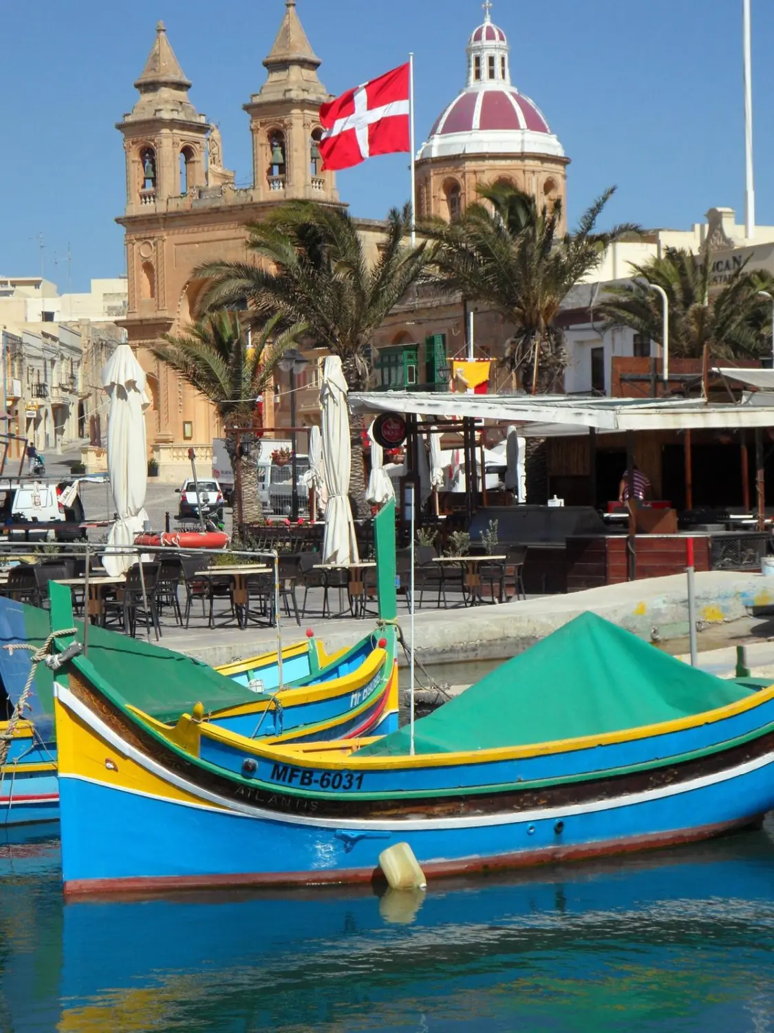 Zeigt das malerische Fischerdorf Marsaxlokk auf Malta.